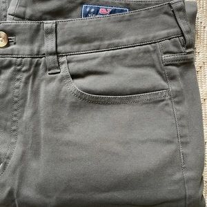 Vineyard Vines Grey Calvary Twill 5 Pocket Pants